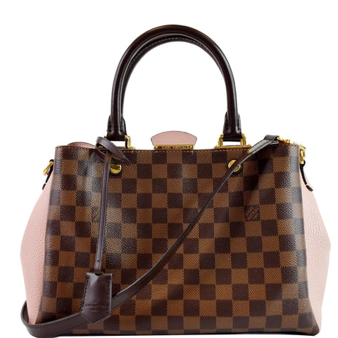 LOUIS VUITTON Brittany Damier Ebene Shoulder Bag Brown