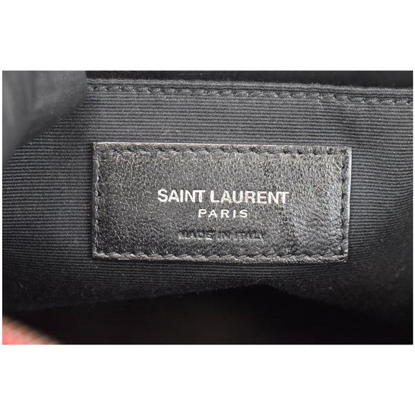 YVES SAINT LAURENT Lou Camera Monogram Leather Shoulder Bag Red