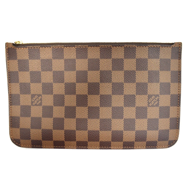 Louis Vuitton Neverfull MM Damier Ebene Wristlet Pouch - brown | DDH