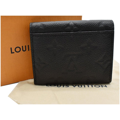 LOUIS VUITTON Monogram Empreinte Zoe Compact Wallet Black
