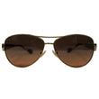 COACH Kristina Gold Sunglasses Orange Gradient Lens