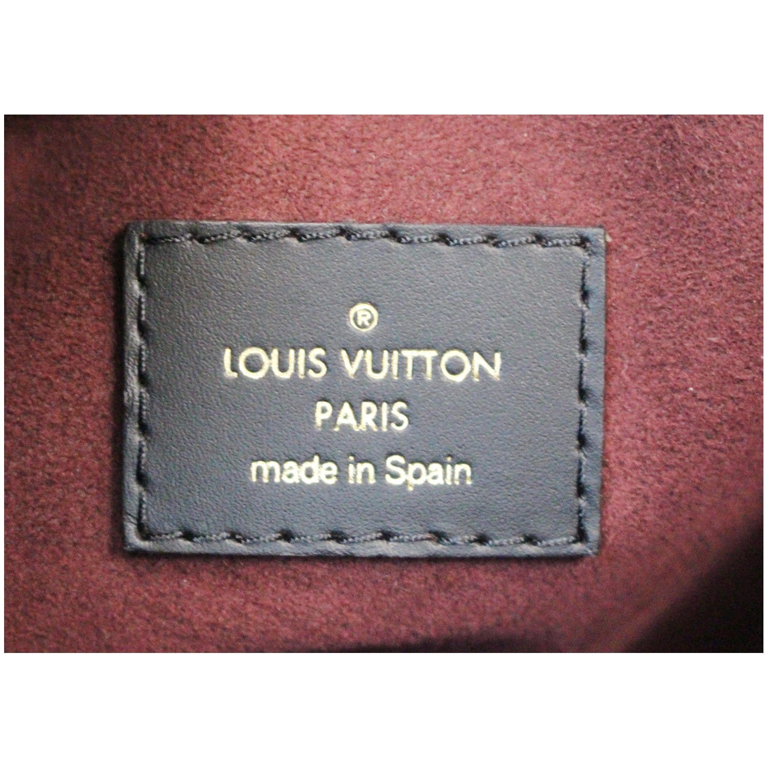 LOUIS VUITTON V MM Monogram Canvas Tote Shoulder Bag Bordeaux-US