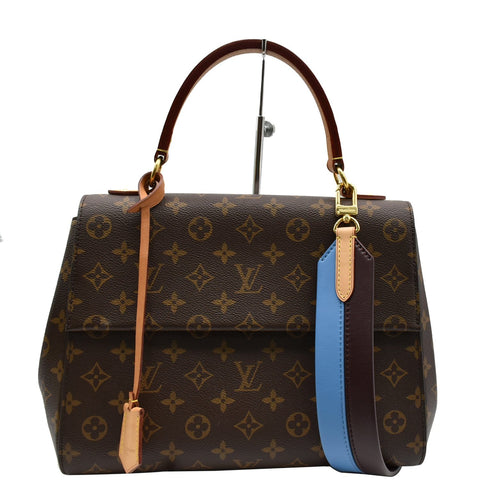 LOUIS VUITTON Cluny MM Monogram Canvas Shoulder Bag Brown
