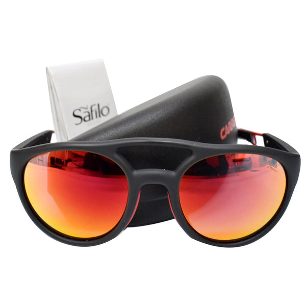 CARRERA Round Men CARRERA 4011/S BLX Sunglasses Red Mirrored Lens