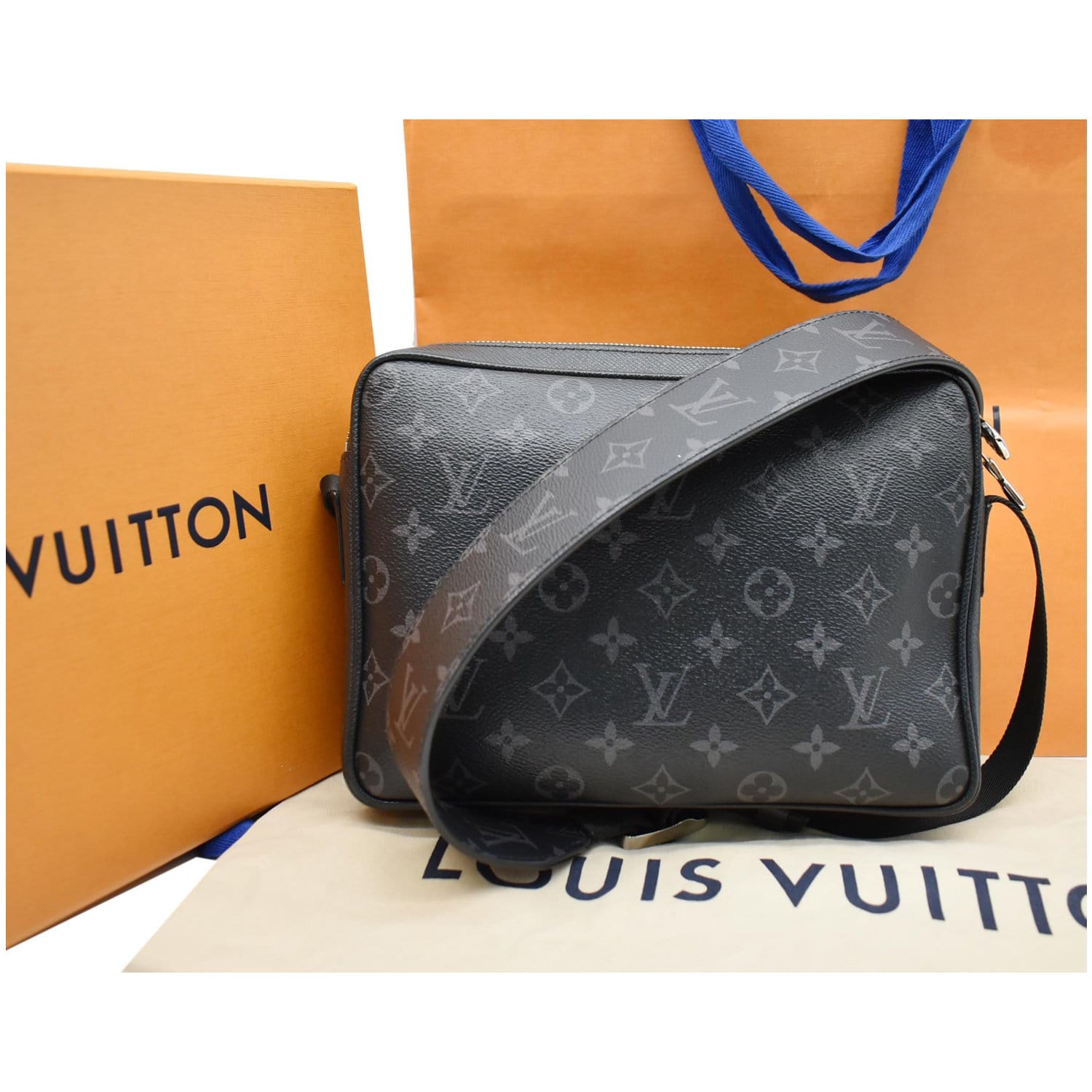 Louis Vuitton Vintage - Damier Graphite Sac Leoh Bag - Black Gray - Damier  Canvas and Leather Handbag - Luxury High Quality - Avvenice