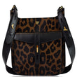 TOM FORD T-Twist Medium Calf Hair Crossbody Bag Leopard-Print