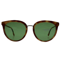 BURBERRY BE4316-3900254 Havana Sunglasses Green Lens