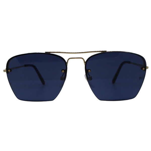 Tom Ford Walker Shiny Rose Gold Sunglasses Blue Lens