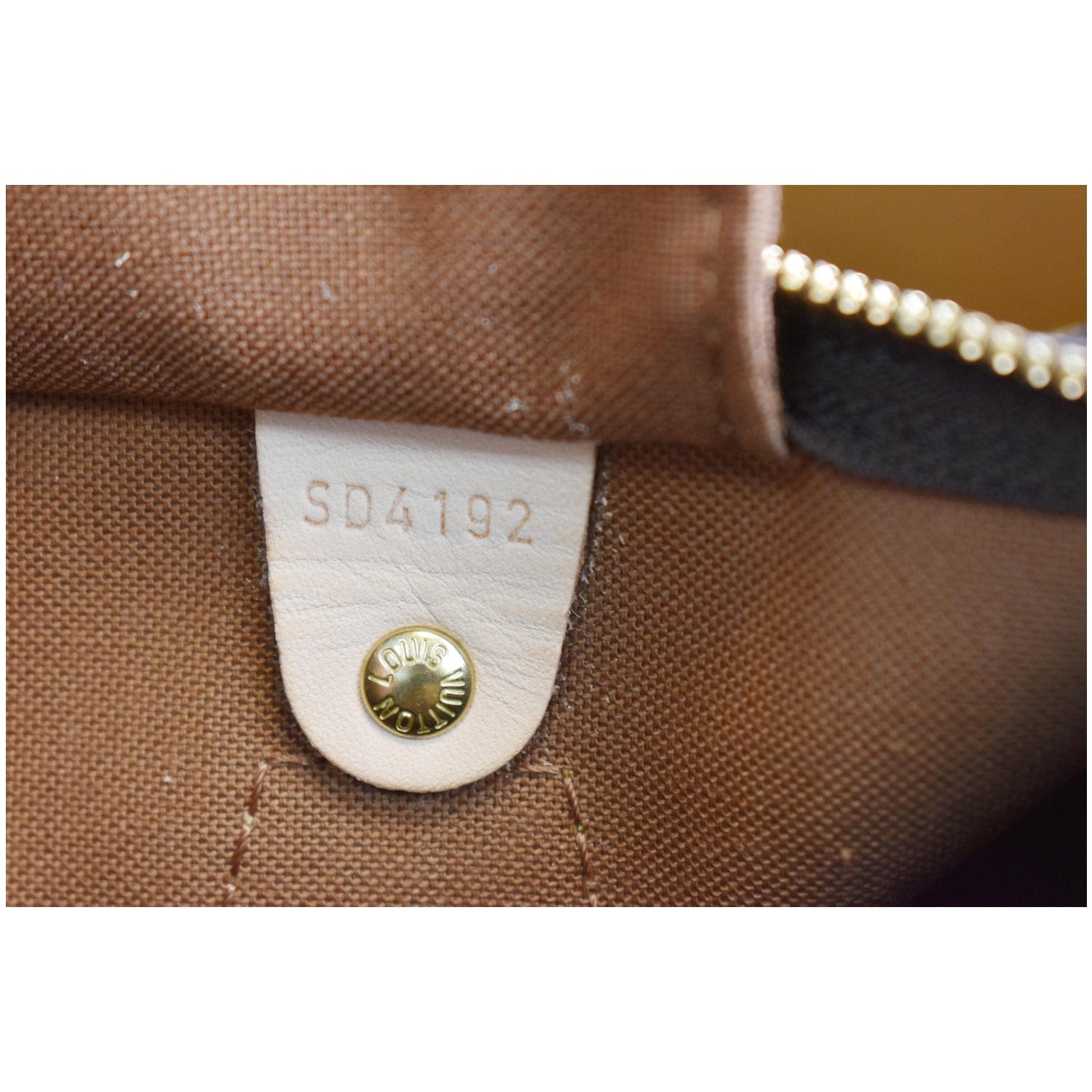Speedy bandoulière cloth handbag Louis Vuitton Brown in Cloth - 31628030