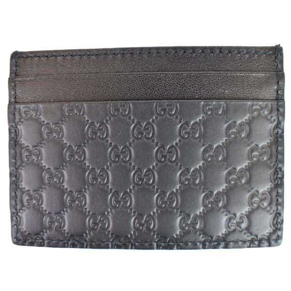 GUCCI Microguccissima Card Case Black 476010