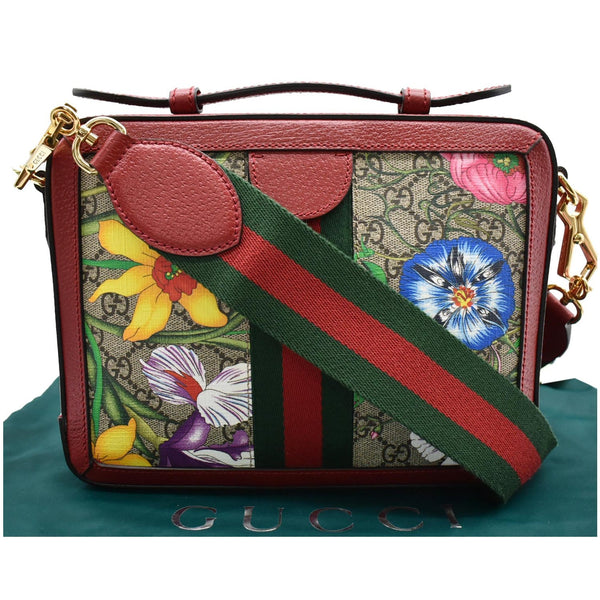 Gucci Ophidia Flora Web Small Top Handle Shoulder Bag