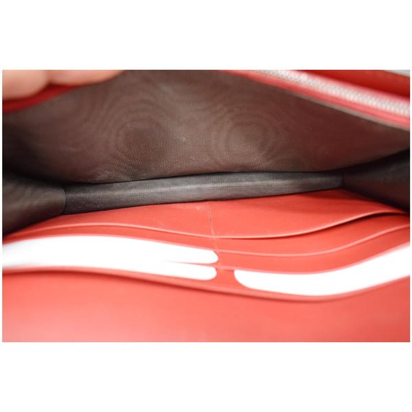 GUCCI Queen Margaret Leather Chain Wallet Red 476079