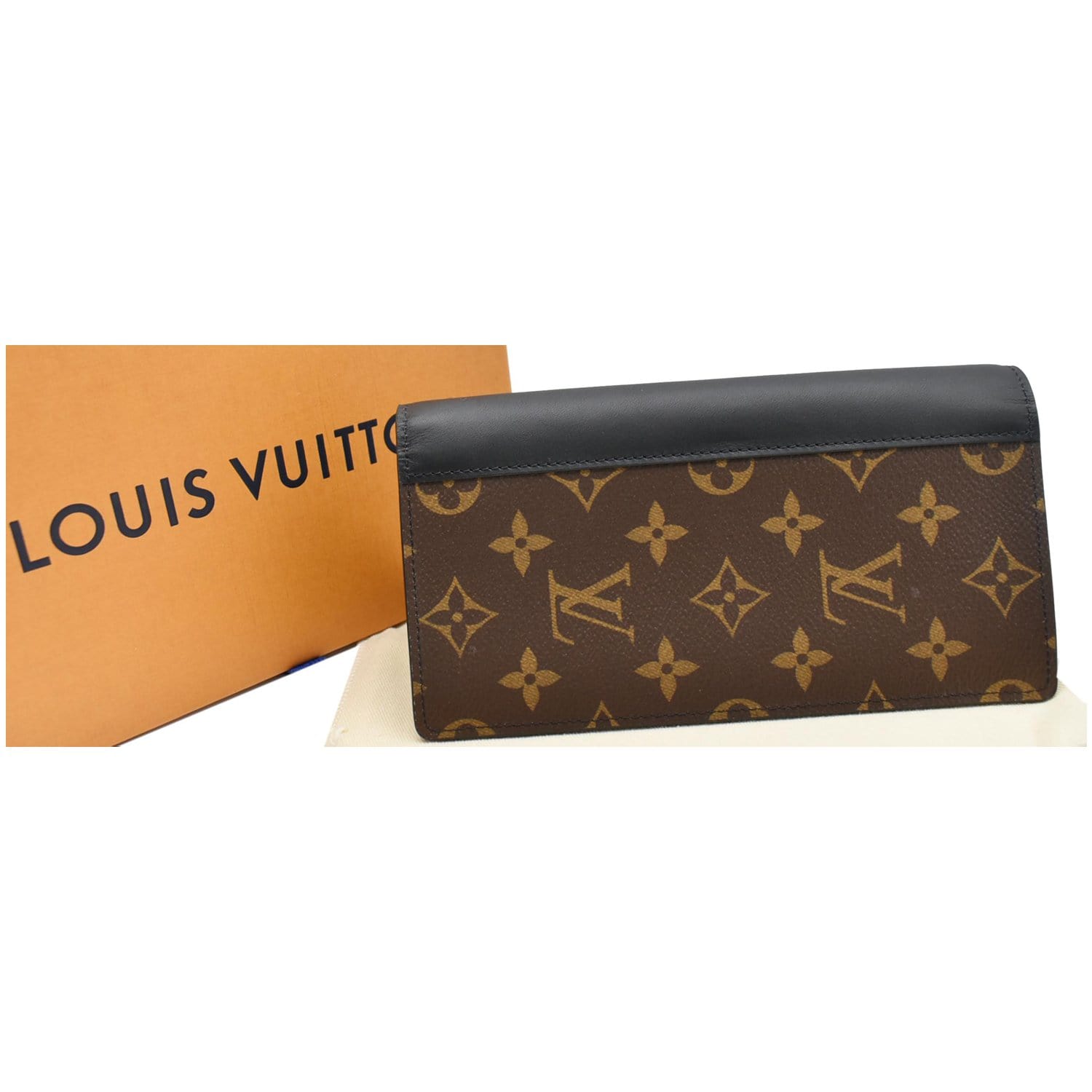 Shop Louis Vuitton MONOGRAM MACASSAR Brazza wallet (M69410, M69410