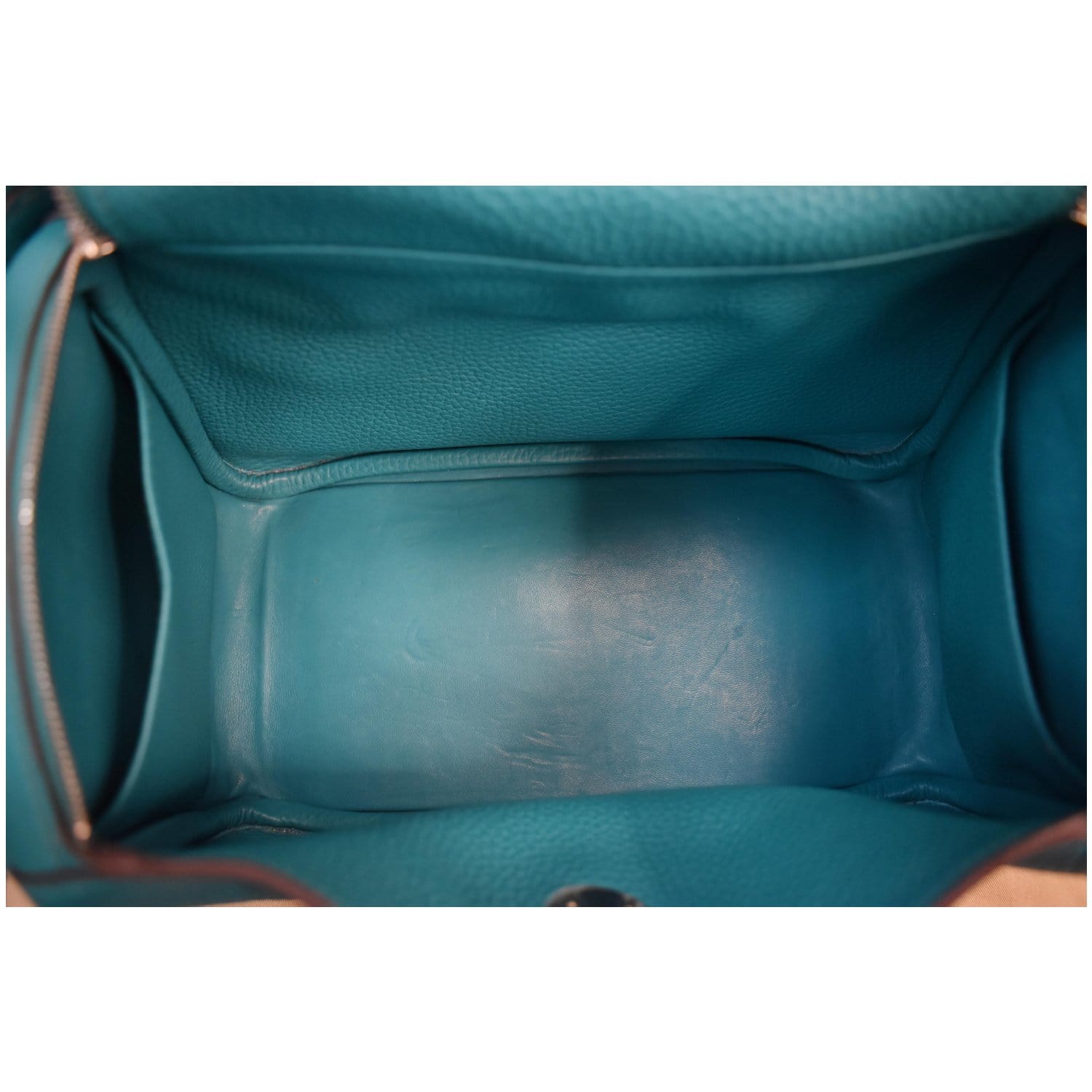 HERMÈS Mini Lindy shoulder bag in Bleu du Nord Clemence leather