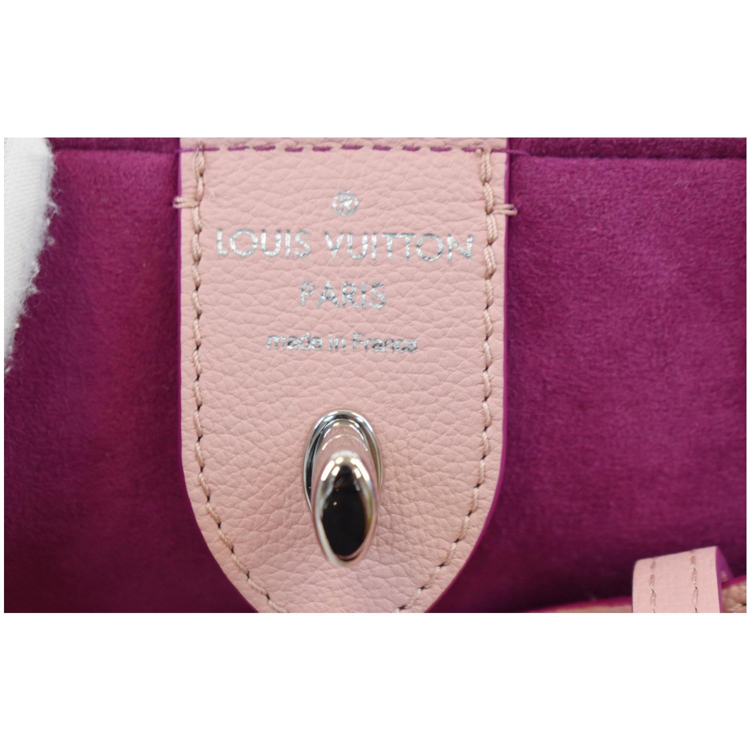 Lockme leather handbag Louis Vuitton Pink in Leather - 18883161