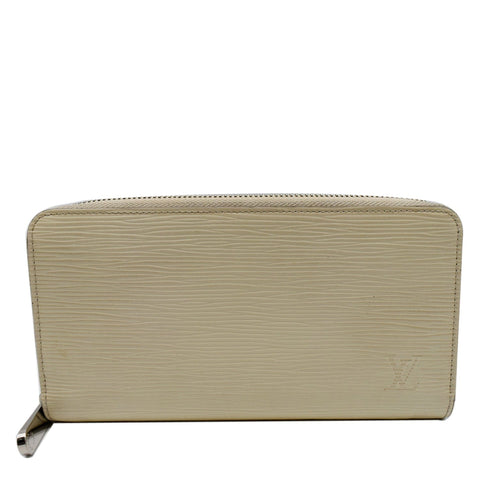 LOUIS VUITTON Epi Leather Zippy Wallet Ivory