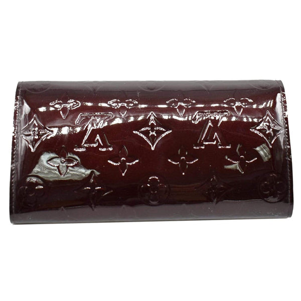 Louis Vuitton Sarah Leather Chain Wallet - Amarante red