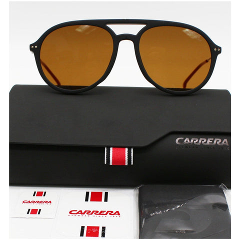 CARRERA CA2005TS/0003-70 Matte Black Sunglasses Brown Lens