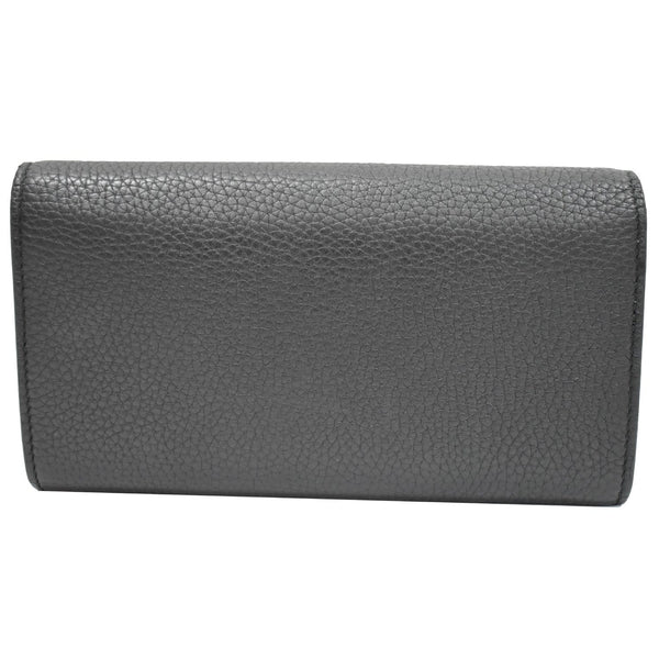 GUCCI Animalier Bee Blind For Love Leather Wallet Black 454070