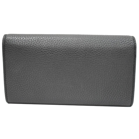 GUCCI Animalier Bee Blind For Love Leather Wallet Black 454070