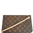 LOUIS VUITTON Pochette Wristlet Pouch Monogram Canvas Neverfull MM Brown