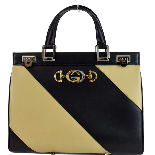 Gucci Medium Zumi Diagonal Stripe Top Handle Bag