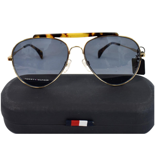 Tommy Hilfiger TH 1454/S 000 58 Pilot Unisex Sunglasses Blue Lens