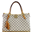 LOUIS VUITTON Lymington Damier Azur Tote Bag White