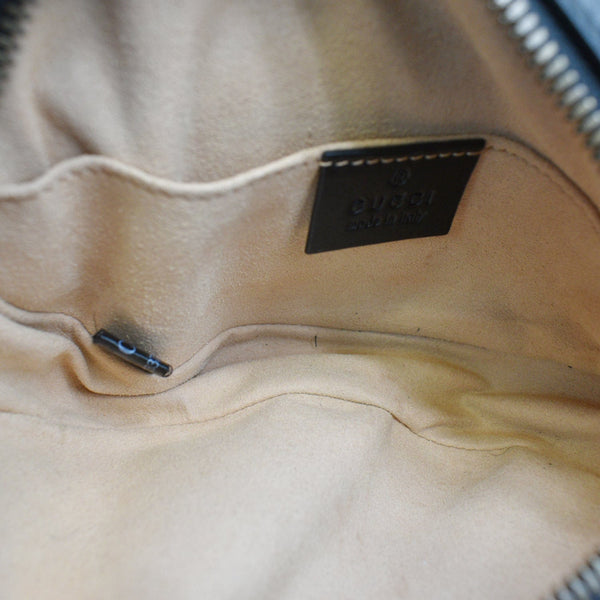 GUCCI GG Marmont Matelasse Leather Belt Bag Black 476434