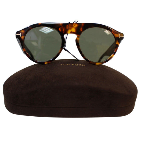 TOM FORD Christopher FT0633 52A 49 Round Unisex Sunglasses Smoke Lens