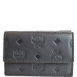 MCM Mini Klara Monogram Leather Tri-Fold Charm Wallet
