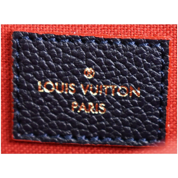 LOUIS VUITTON Felicie Pochette Monogram Empreinte Chain Wallet Navy Blue