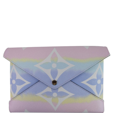 LOUIS VUITTON Kirigami Pochette Large Monogram Escale Clutch Pastel