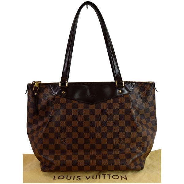LOUIS VUITTON Westminster GM Damier Ebene Tote Shoulder Bag Brown