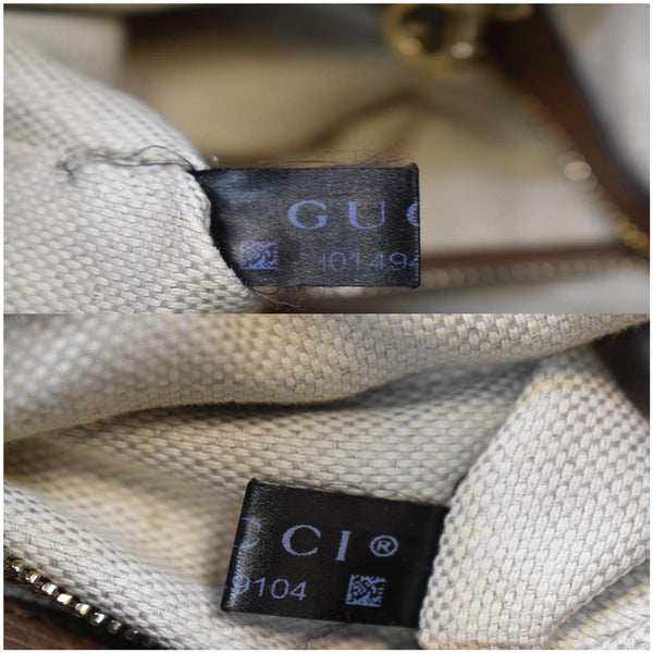 GUCCI Soho Pebbled Leather Chain Shoulder Bag Brown 308982