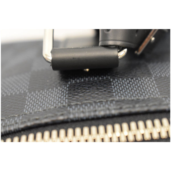 LOUIS VUITTON Keepall Bandouliere 55 Damier Graphite Travel Bag Black