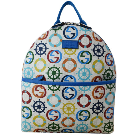 GUCCI Children's Printed GG Coated Canvas Backpack Multicolor 271327