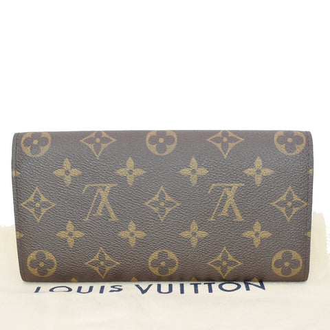 LOUIS VUITTON Emilie Monogram Canvas Wallet Rose Ballerine