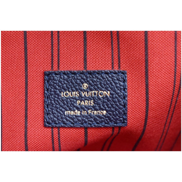 LOUIS VUITTON Metis Pochette Empreinte Leather Crossbody Bag Blue