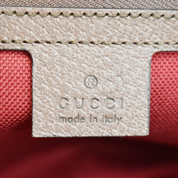 Gucci GG Supreme Monogram Canvas Shoulder Bag Beige