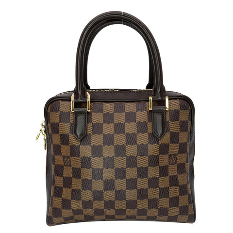 LOUIS VUITTON Brera Damier Ebene Satchel Bag Brown