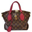 LOUIS VUITTON Flower Zipped PM Monogram Canvas Tote Bag Lie De Vin