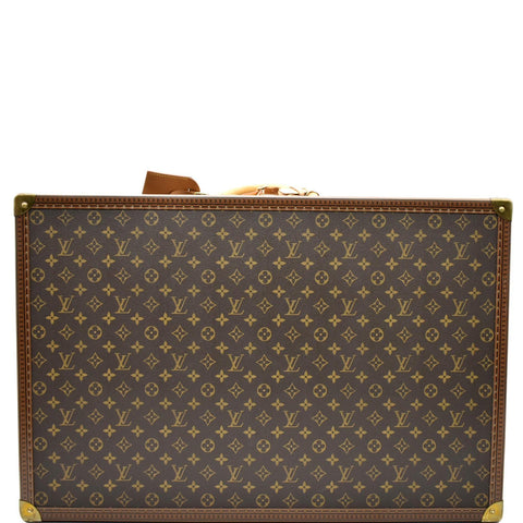 LOUIS VUITTON Bisten 70 Monogram Canvas Suitcase Bag Brown