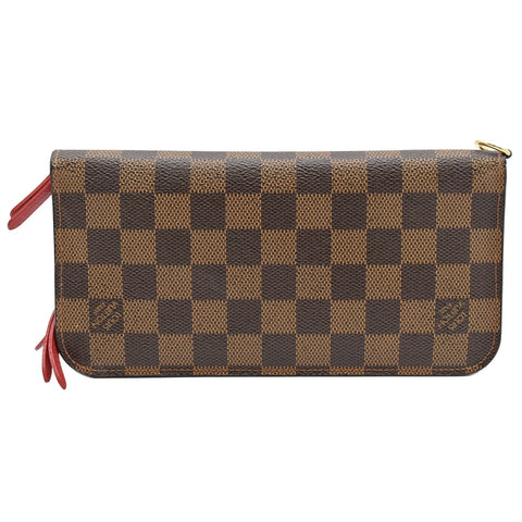 LOUIS VUITTON Insolite Damier Ebene Wallet Brown