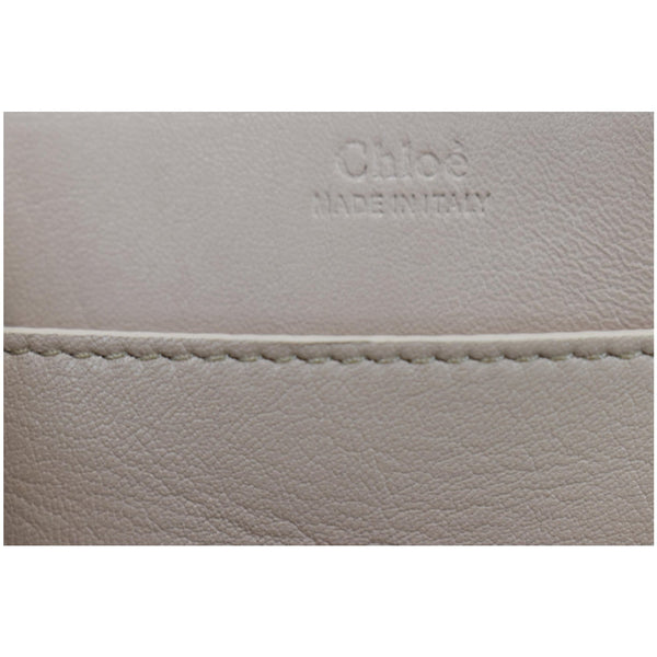 CHLOE Fringe Drew Suede Leather Shoulder Bag Grey