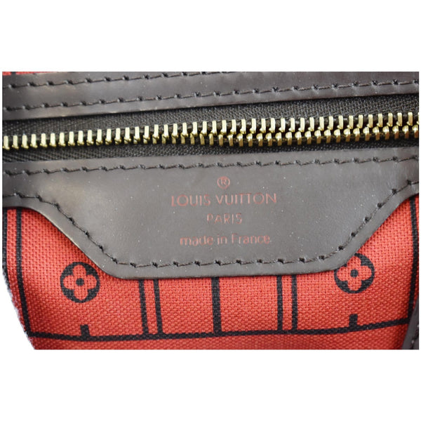 LOUIS VUITTON Neverfull GM Damier Ebene Shoulder Bag Brown