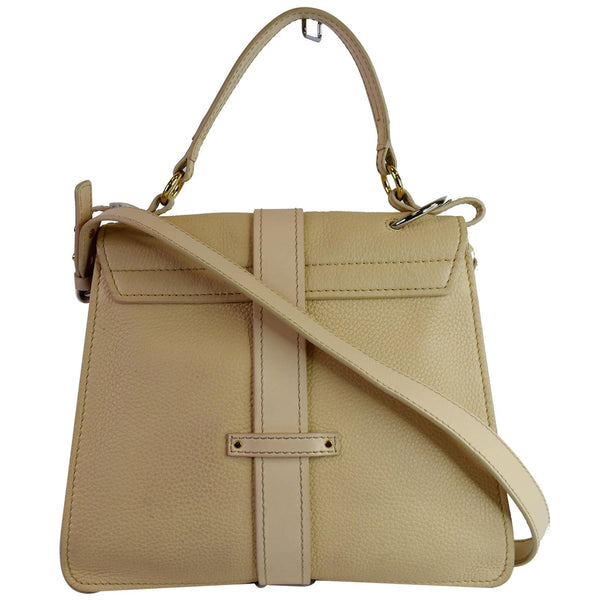 CHLOE Medium Aby Day Grained Leather Shoulder Bag Cream