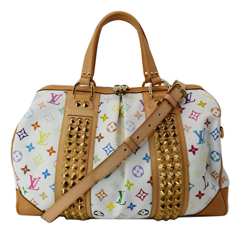 LOUIS VUITTON Courtney GM Monogram Canvas Shoulder Bag White