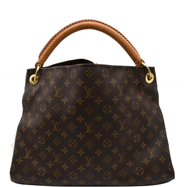 LOUIS VUITTON Artsy MM Monogram Canvas Hobo Bag Brown
