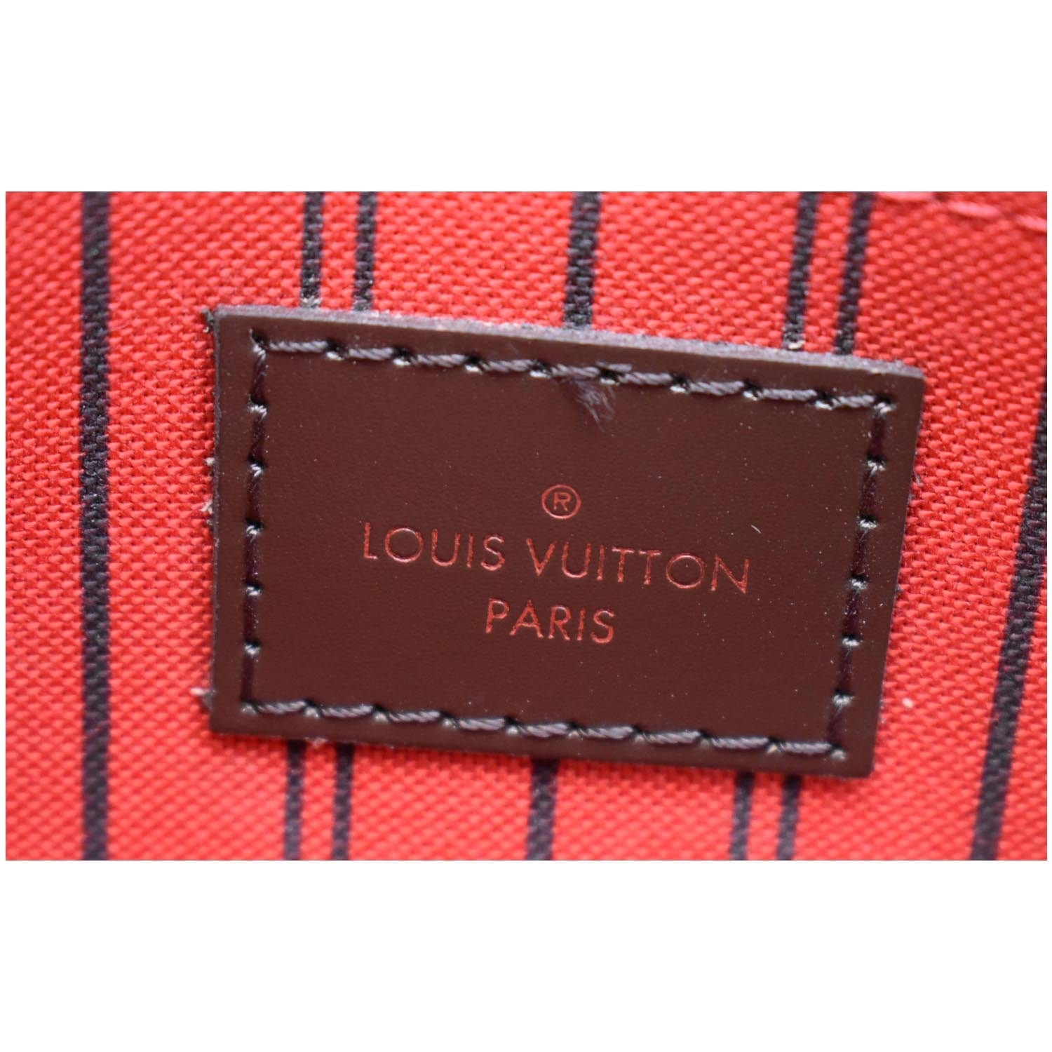 Louis Vuitton Damier Ebene Neverfull Pochette PM Wristlet Pouch 41lk66 –  Bagriculture